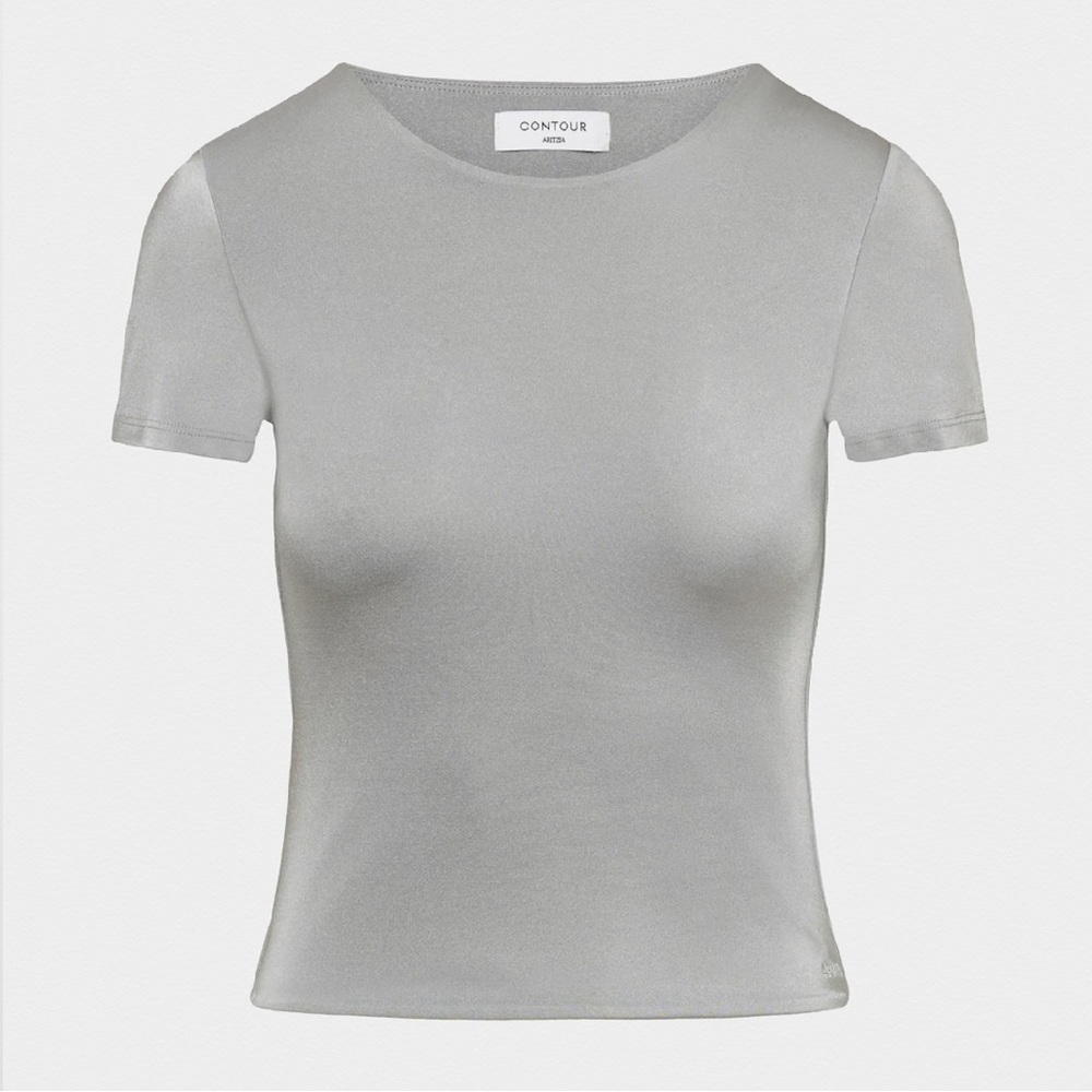 Aritzia Contour Crewneck Tee - Gray